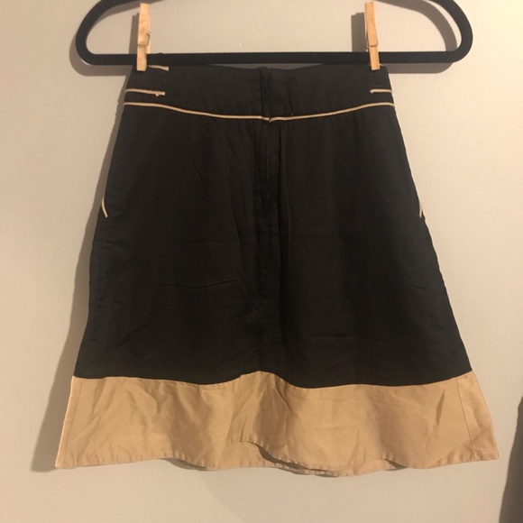 H&M color block neutral retro skirt - Picture 4 of 6